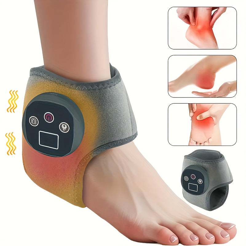 Flexible Wireless Electric Massager - Pneumatic Vibration & Heating, LCD Screen, Adjustable Settings