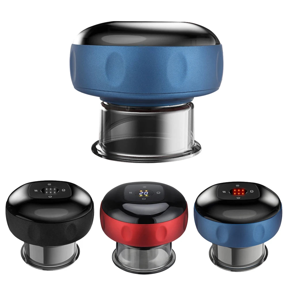 Electric Cupping Therapy Massager with Adjustable Vacuum Suction Cups – Portable Guasha Massage Tool for Back & Body Care