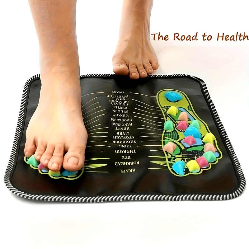 Colorful Foot Massage Mat with Acupressure Points - Relaxation Mat, No Electricity Required